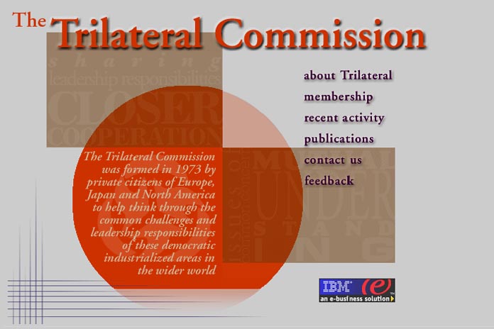 web design for a non-profit organization - the Trilateral Commission