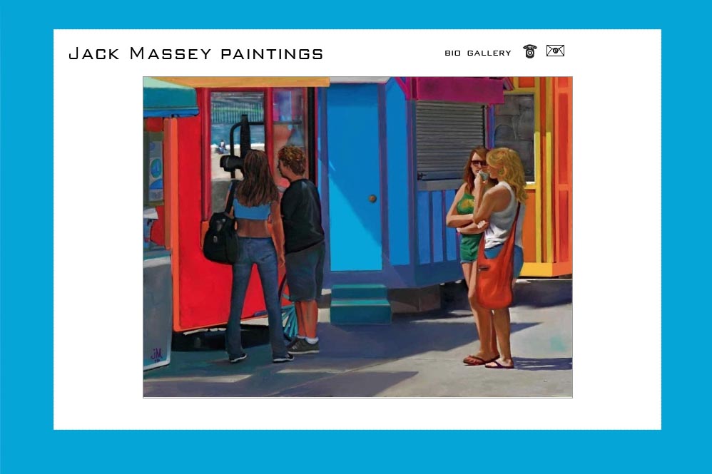 web design for a digital artist - Jack Massey