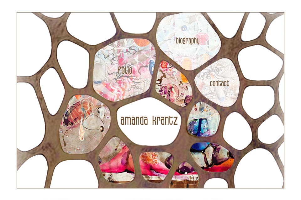 web design for a painter - Amanda Krantz