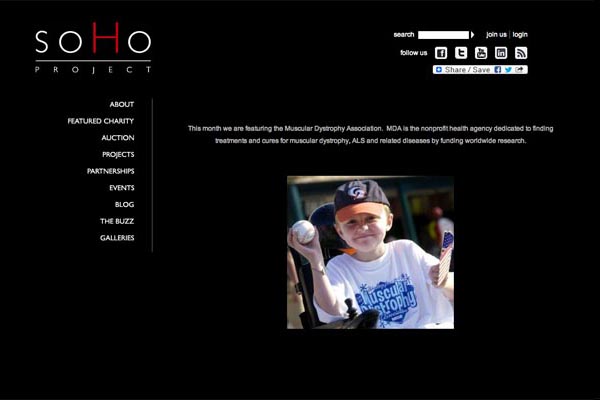 web design for a non-profit organization - soho project