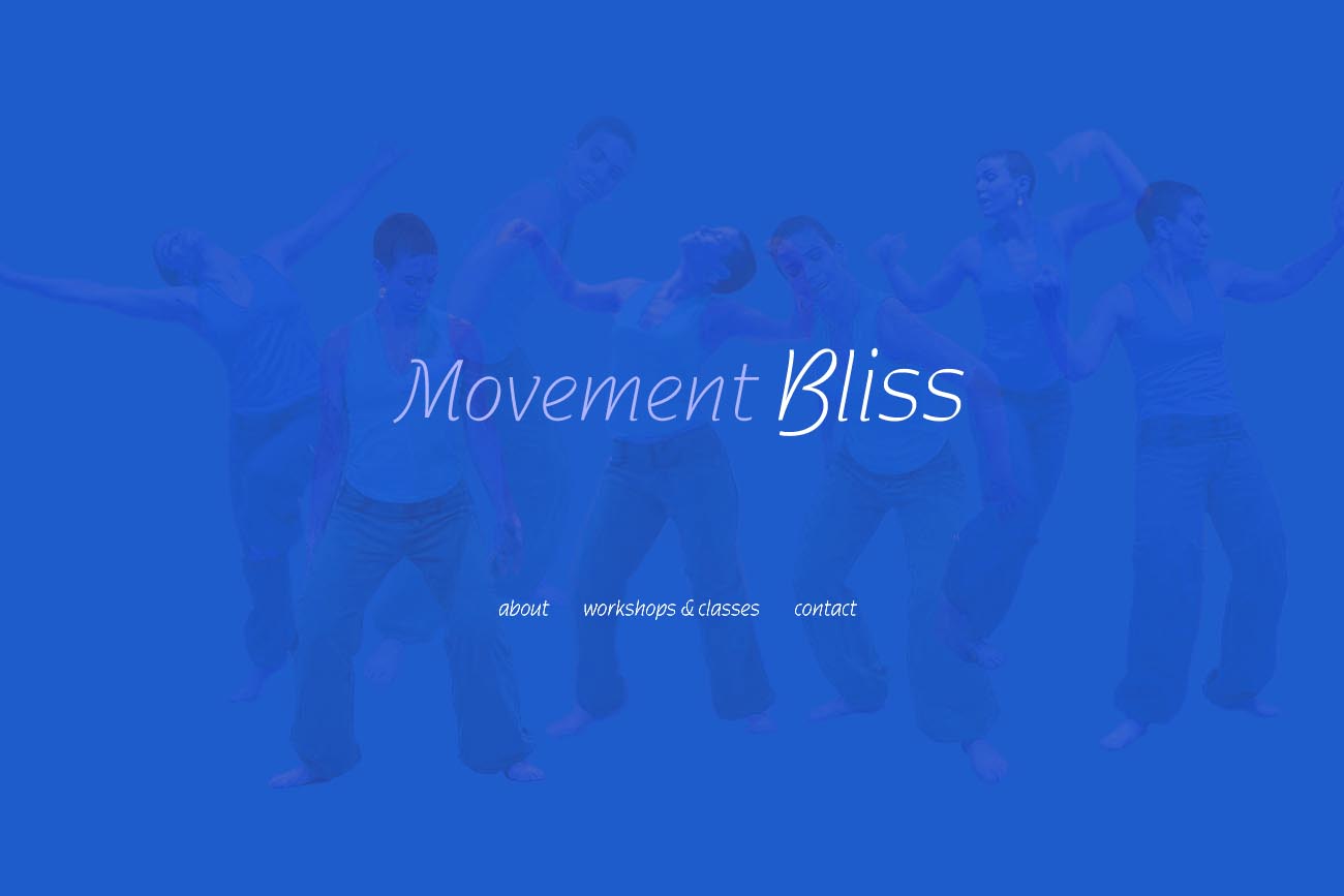 web design for a dancer and movement teacher - Odelia Shargian