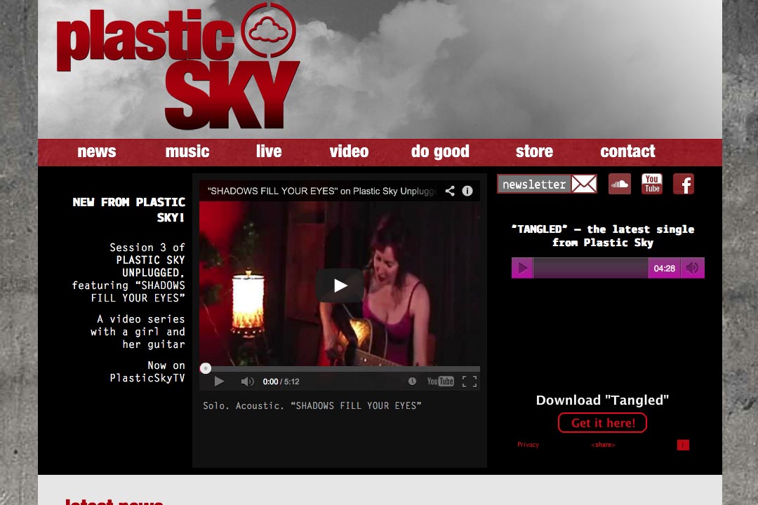 web design for a singer - Susane Asher