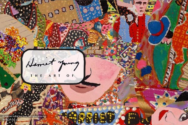 web design for a self-taught american artist - Harriet Young