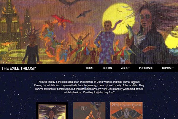 web design for a graphic novel author and illustrator - Susanna Plotnick