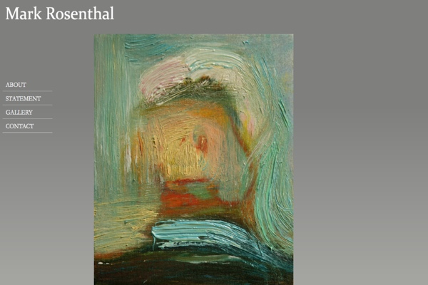 web design for an abstract painter in New York - Mark Rosenthal