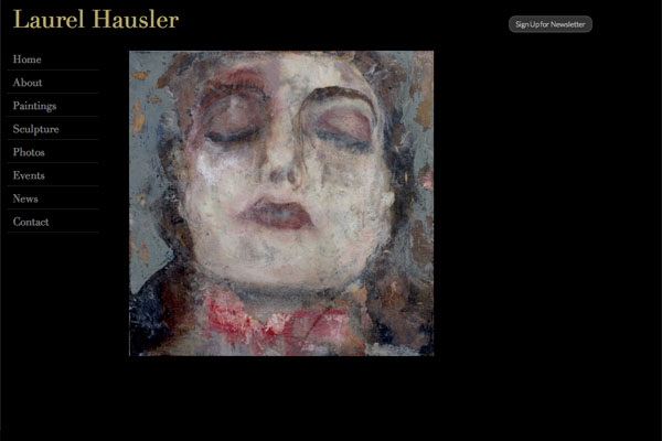 web design for a Maryland artist - Laurel Hausler