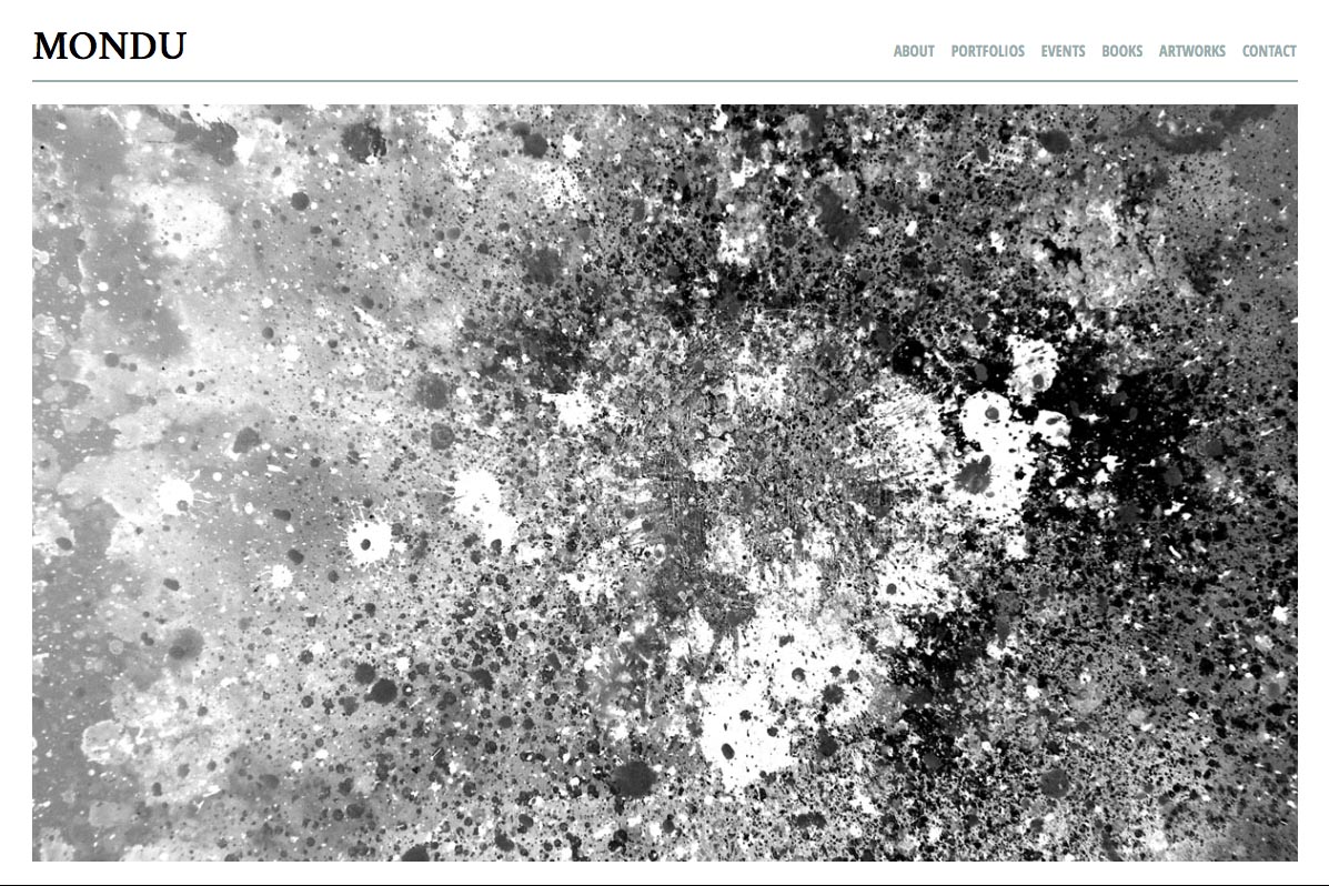 web design for an artist with e-commerce - Mondu