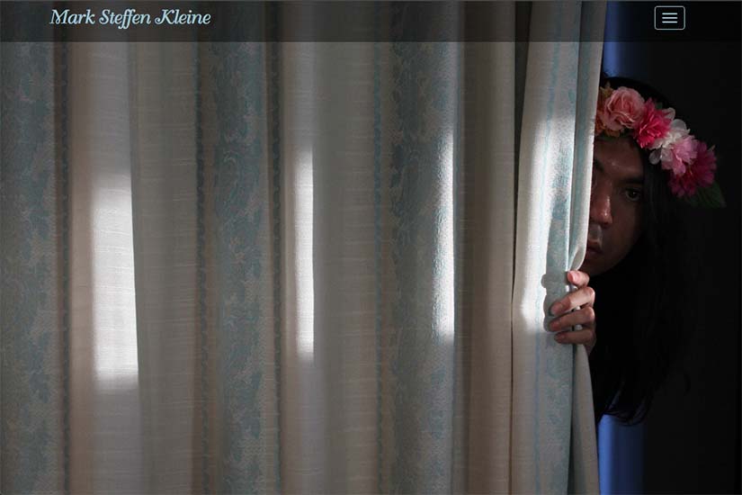 web design for an Australian performance artist - Mark Kleine